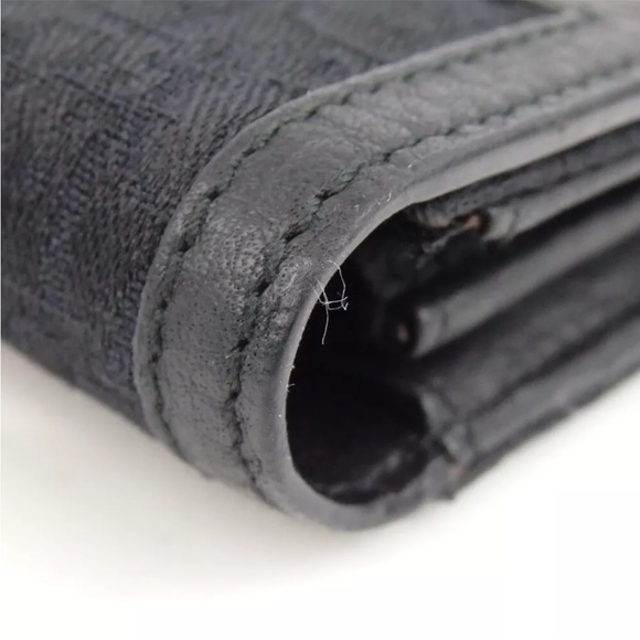 AUTH Christian Dior Monogram Trotter Long Wallet Black - Picture 5 of 13